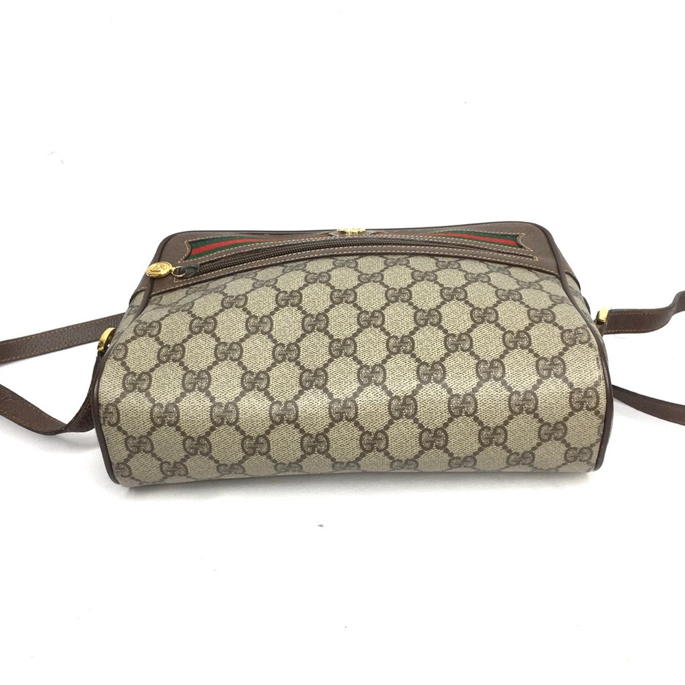 Authentic Gucci brown monogram coated canvas crossbody bag - Picture 14 of 16